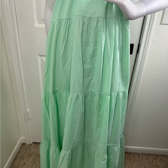 Express Tiered Halter Maxi Dress Size Medium 100% Cotton.  #143 - Picture 9 of 15